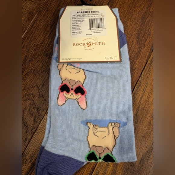 Socks Women's "Frenchie Dog Fashion" Socks women's Size 5-10.5 - Picture 7 of 10